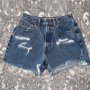 GAP Distressed Denim Shorts - Blue